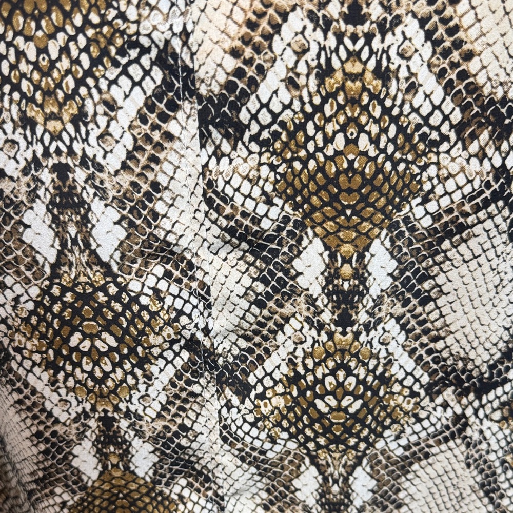 Alembika Python Print Button Blouse Very Oversize… - image 6